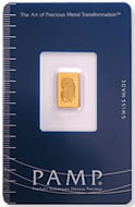 Pamp Suisse 1 gram gold bar